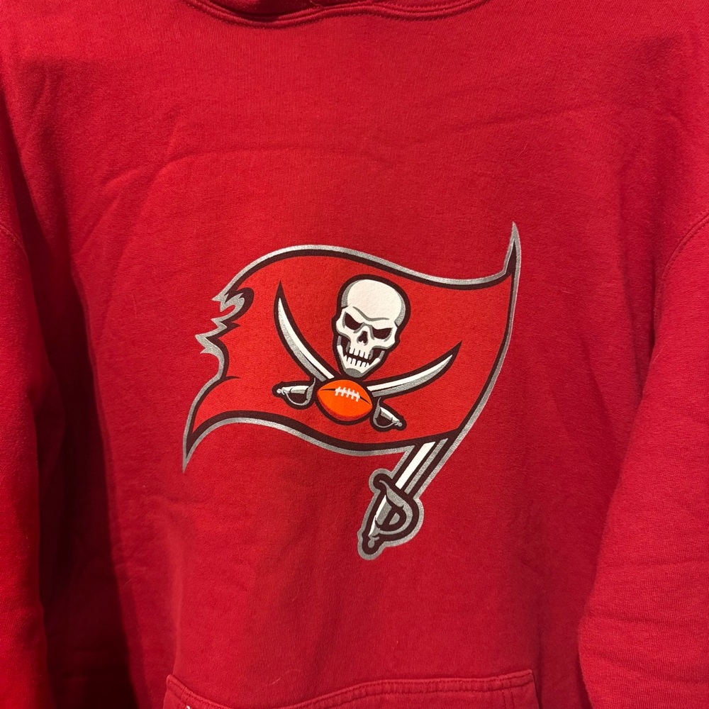Tampa Bay Buccaneers NFL FANATICS Red Hoodie Sweatshirt - Size XL